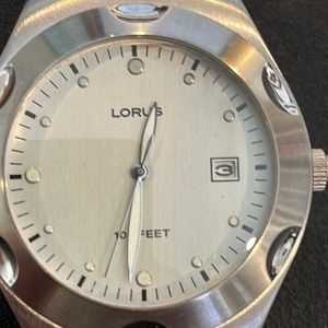 Lotus waterproof stainless steel wristwatch